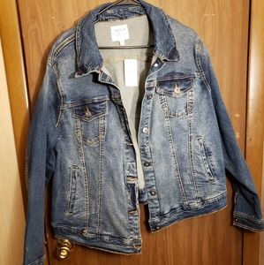 Torrid size 4 stretch denim jacket NWT